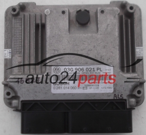 KOMPUTER STEROWNIK SILNIKA AUDI VW SEAT 0281014060 03G906021PL 03G906021AN - 16827