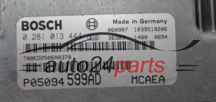 Calculateur Moteur JEEP COMPAS 2.0 CRD BOSCH 0 281 013 444,  P05094599AD
