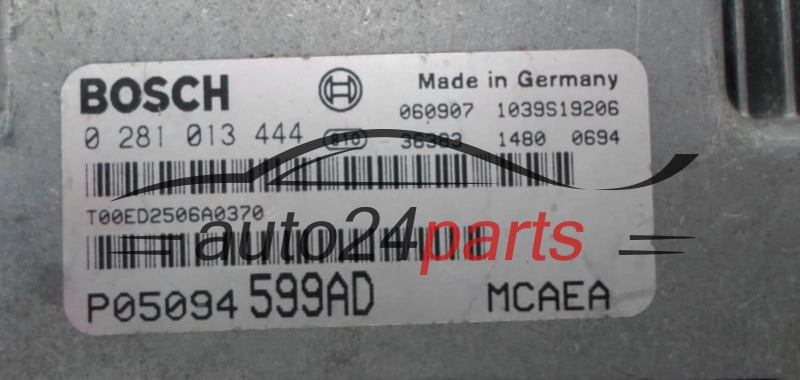 Calculateur Moteur JEEP COMPAS 2.0 CRD BOSCH 0 281 013 444,  P05094599AD