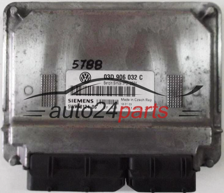 KOMPUTER STEROWNIK SILNIKA VW VOLKSWAGEN POLO 1.2 03D906032C, 03D 906 032 C, SIEMENS 5WP40124 07, 5WP4012407