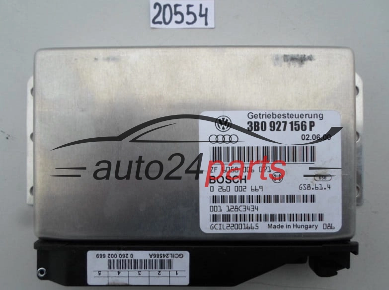 STEROWNIK SKRZYNI AUTOMATYCZNEJ AUDI A4 A6 VW PASSAT 1.9 TDI BOSCH 0 260 002 669, 0260002669, 3B0 927 156 P, 3B0927156P