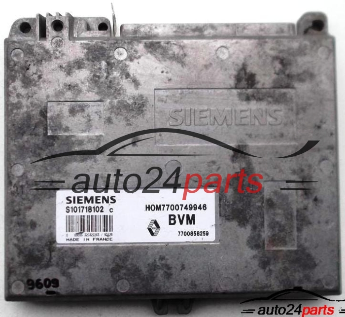 ECU CENTRALITA DE MOTOR RENAULT CLIO 1.4, SIEMENS S101718102 C