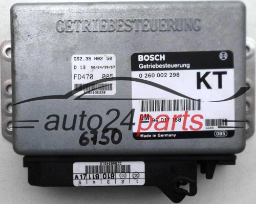 STEROWNIK SKRZYNI AUTOMATYCZNEJ OPEL OMEGA 2.0 BOSCH 0 260 002 298 KT, 0260002298, 96 017 168, 96017168 - 