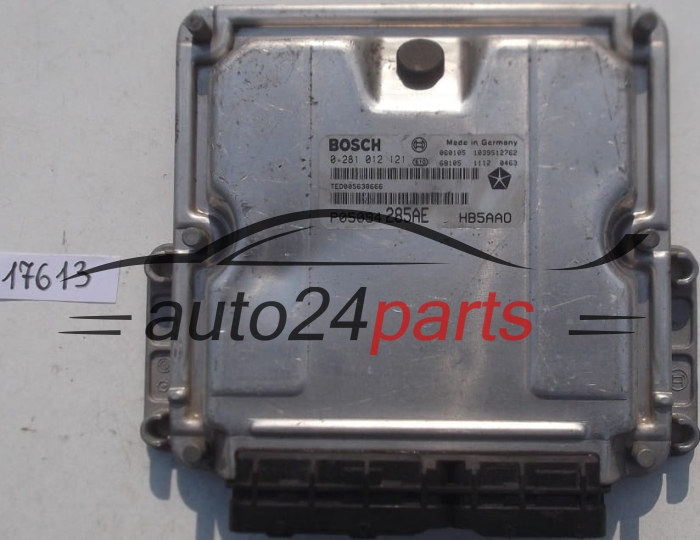 KOMPUTER STEROWNIK SILNIKA CHRYSLER VOYAGER 2.8 CRD BOSCH 0 281 012 999, 0281012999, P05094800AC