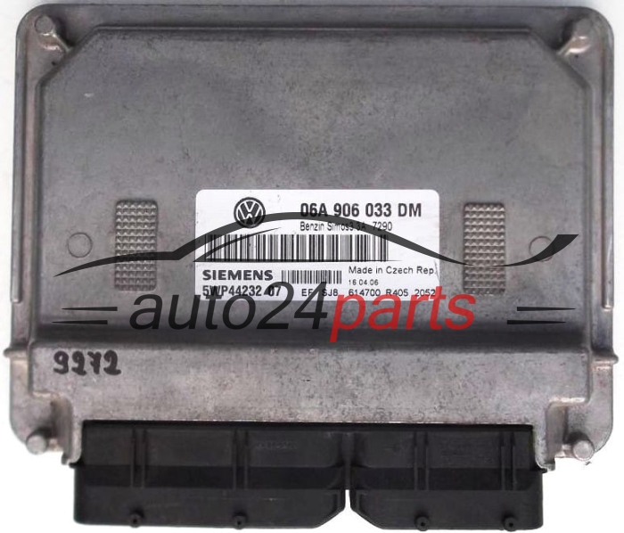 KOMPUTER STEROWNIK SILNIKA SKODA OCTAVIA 1.6 06A 906 033 DM, 06A906033DM, SIEMENS 5WP44232 07, 5WP4423207 