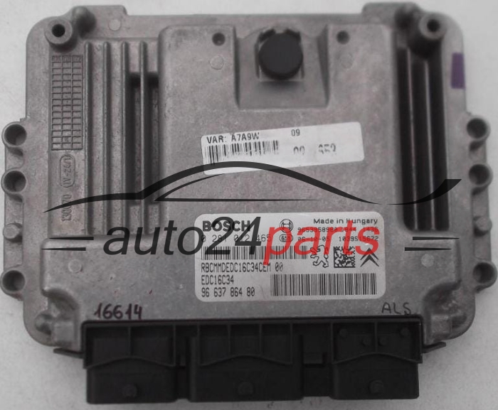 KOMPUTER STEROWNIK SILNIKA PEUGEOT 207 1.6 HDI BOSCH 0 281 012 465