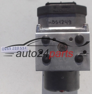 ABS HYDRAULIK-AGGREGAT MIT STEUERGERAET OPEL ASTRA ZAFIRA BOSCH 0 265 220 531, 0265220531, 90 581 418, 90581418, 0 273 004 363, 0273004363