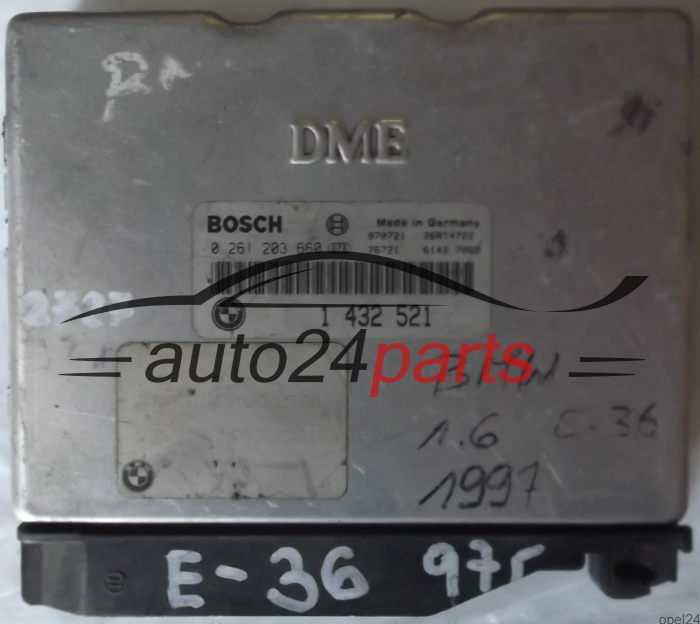 CALCULATEUR MOTEUR BMW 3 E36 316 BOSCH 0 261 203 660, 0261203660, 1 432 521
