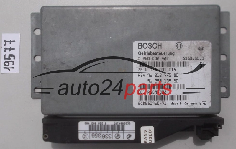 STEROWNIK SKRZYNI AUTOMATYCZNEJ PEUGEOT 406 2.0 BOSCH 0 260 002 482,  ZF 6 058 001 015
