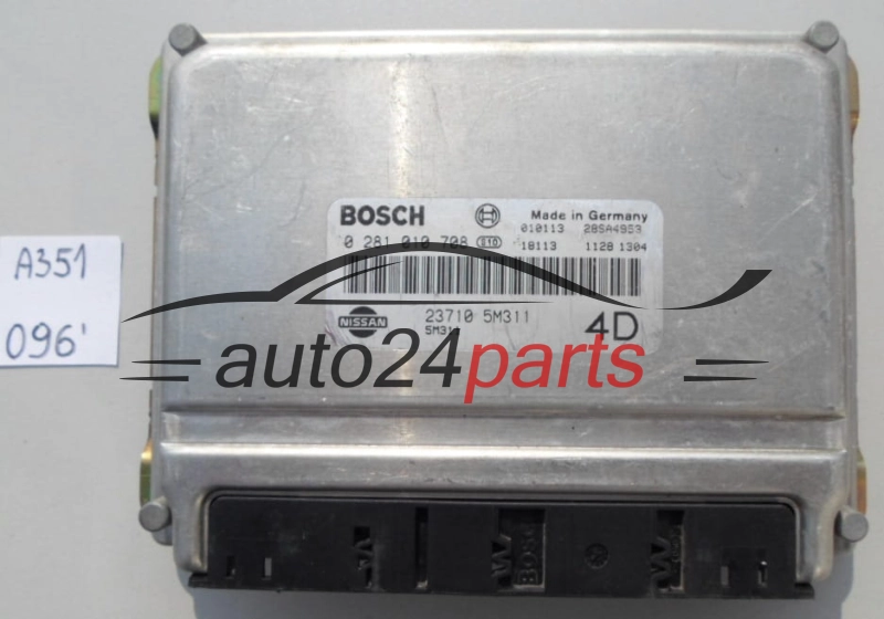KOMPUTER STEROWNIK SILNIKA NISSAN ALMERA 2.2 L BOSCH 0 281 010 708,  23710 5M311