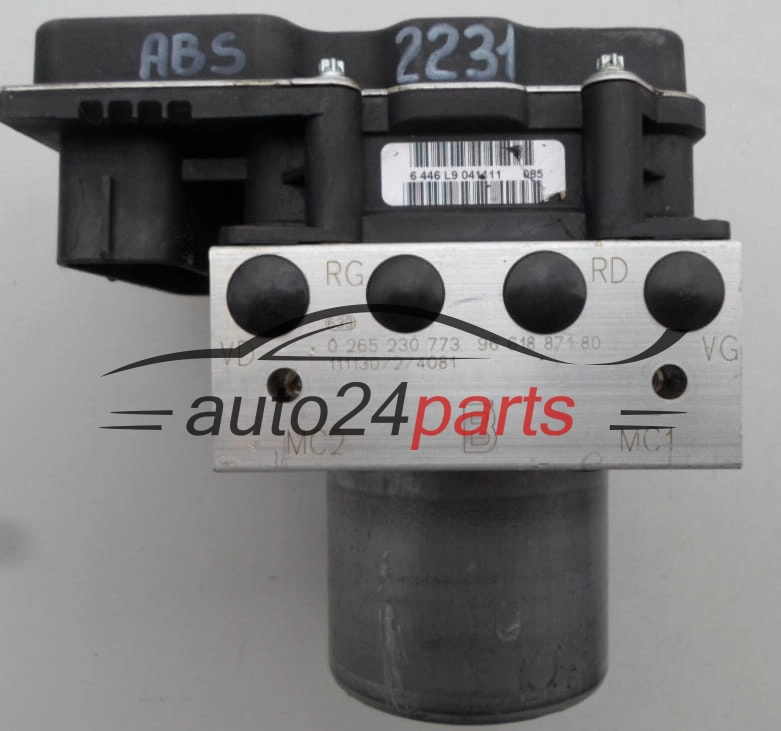BOMBA HIDRAULICA Y CENTRALITA ABS CITROEN PEUGEOT 2.0 HDI BOSCH 0 265 230 773,  96 618 871 80