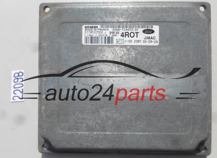 FORD FIESTA FUSION 1.4 SIEMENS S118107002 J, S118107002J, 2S6A-12A650-SF, 2S6A12A650SF, 4ROT, SIM 22