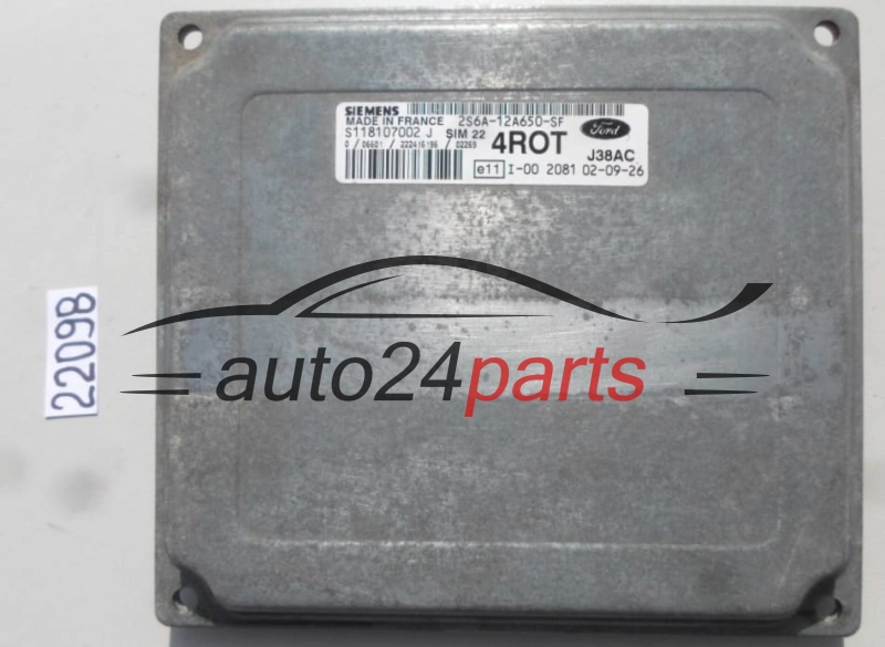 FORD FIESTA FUSION 1.4 SIEMENS S118107002 J, S118107002J, 2S6A-12A650-SF, 2S6A12A650SF, 4ROT, SIM 22