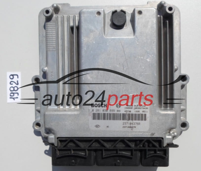 KOMPUTER STEROWNIK SILNIKA RENAULT CAPTUR CLIO 1.5 DCI BOSCH 0 281 030 899, 0281030899, 237104376R, 237104627R