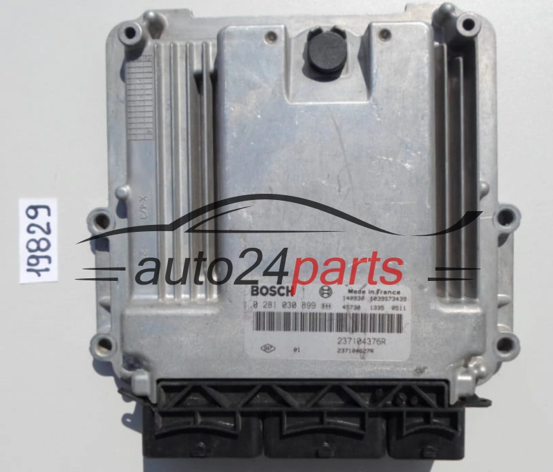 KOMPUTER STEROWNIK SILNIKA RENAULT CAPTUR CLIO 1.5 DCI BOSCH 0 281 030 899, 0281030899, 237104376R, 237104627R