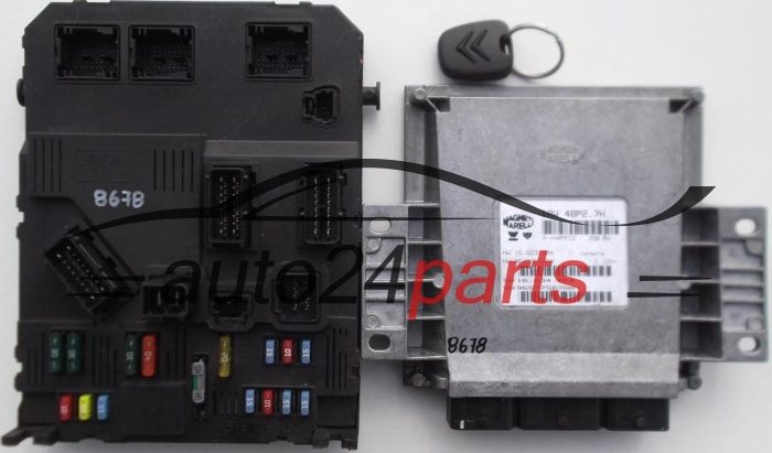 KOMPUTER STEROWNIK SILNIKA CITROEN C2 PEUGEOT 206 MAGNETI MARELLI IAW 48P2.7H, HW 16.623.004,  9645989480, SW 16.634.064, 9655756780