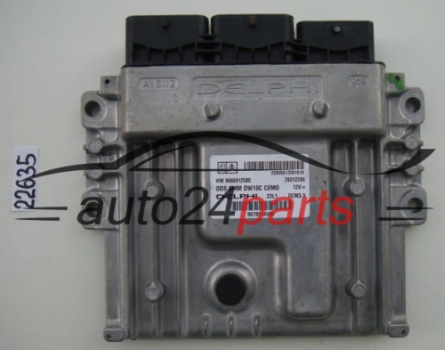 CENTRALITA DE MOTOR CITROEN PEUGEOT 2.0 HDI DELPHI 28312280, HW 9666912580, HW9666912580, DCM3.5