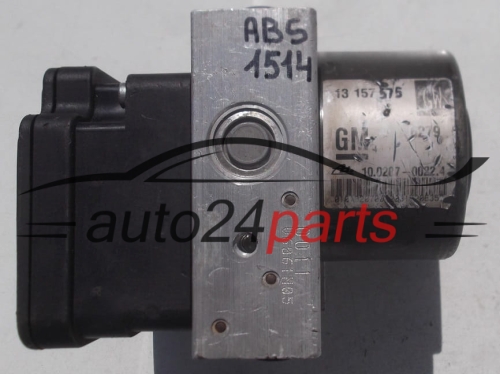 ABS OPEL ASTRA H ZAFIRA ATE 13 157 575 GW, 13157575GW, 13157575, 10.0207-0022.4, 10020700224, 10.0970-0503.3, 10097005033, 00007969E0, 93182330 5530130