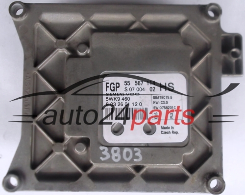 MOTORSTEUERGERÄT ECU STEUERGERÄT  OPEL ASTRA ZAFIRA SIEMENS 5WK9 460,  FGP 55 567 114 HS