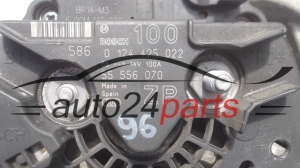 ALTERNATOR OPEL ASTRA CORSA MERIVA ZAFIRA BOSCH 0124425022 ZP, 55556070 ZP, GM 93184064, 100A