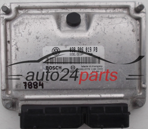 VOLKSWAGEN VW SKODA, AUDI 1.9 TDI, BOSCH 0281 012 920, BOSCH 0281012920, 038 906 019 PB, 038906019PB