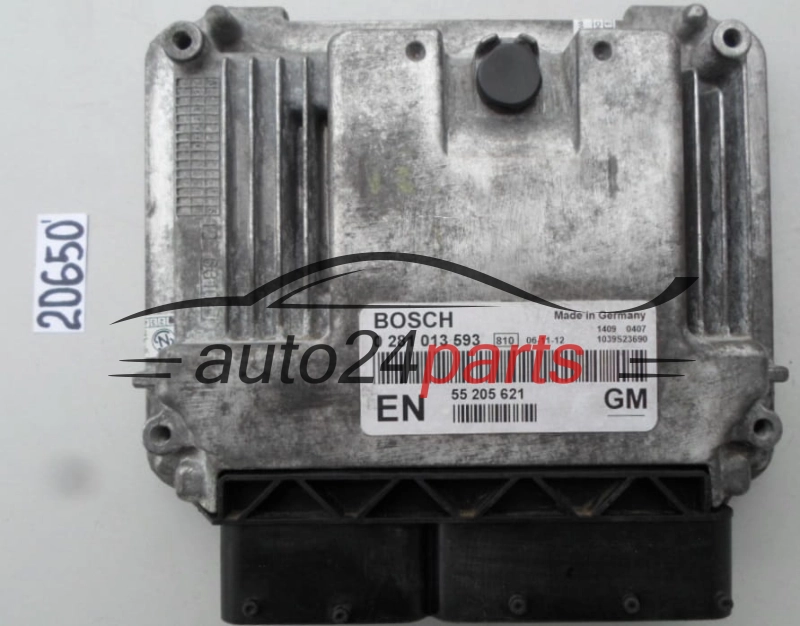 KOMPUTER STEROWNIK SILNIKA OPEL ASTRA ZAFIRA 1.9 CDTI BOSCH 0 281 013 593, 0281013593, GM 55 205 621 EN, 55205621EN, 55205621