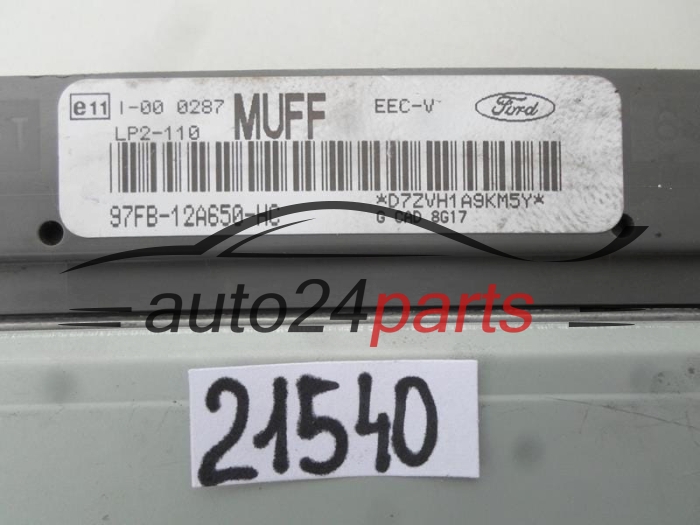  FORD PUMA 1.7 16V, 97FB-12A650-HC, 97FB12A650HC, MUFF 