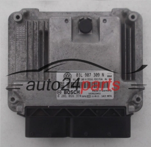 CALCULATEUR MOTEUR VW VOLKSWAGEN PASSAT CC 2.0 TDI, BOSCH 0 281 016 374, BOSCH 0281016374, 03L 907 309 N, 03L907309N