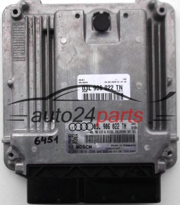 KOMPUTER STEROWNIK SILNIKA AUDI A4 ALLROAD 2.0 TDI BOSCH 0 281 016 256, 0281016256, 03L 906 022 TN, 03L906022TN, EDC17 - 12408