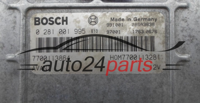CENTRALITA DE MOTOR RENAULT LAGUNA BOSCH 0 281 001 995, 0281001995, 7700113864