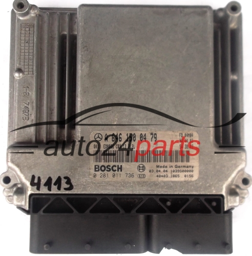 KOMPUTER STEROWNIK SILNIKA MERCEDES W203 C200 2.2 CDI BOSCH 0281011736, 0 281 011 736, A6461500479, 6461500479, A 646 150 04 79 -