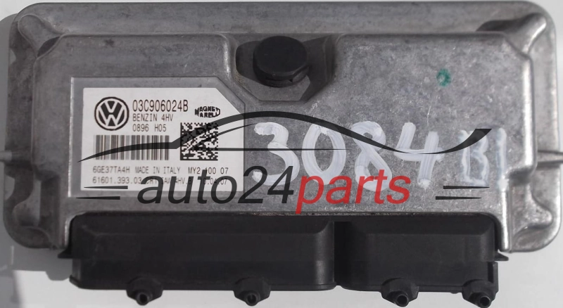 KOMPUTER STEROWNIK SILNIKA SKODA FABIA 1.4 03C906024B, BENZIN 6160139303, IAW 4HV.B