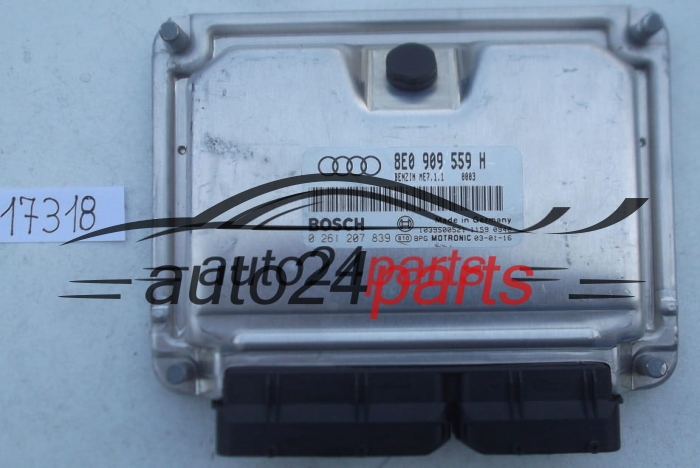 ECU CENTRALITA DE MOTOR AUDI A4 A6 3.0 ASN BOSCH 0 261 207 839, 0261207839, 8E0 909 559 H, 8E0909559H