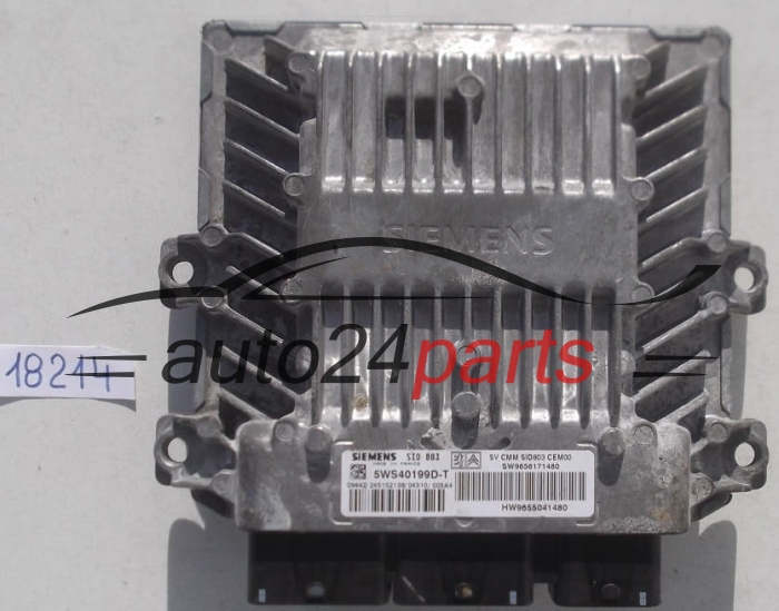 KOMPUTER STEROWNIK SILNIKA CITROEN PEUGEOT 2.0HDI 5WS40199D-T, 5WS40199DT, HW9655041480, SW9656171480, SID803