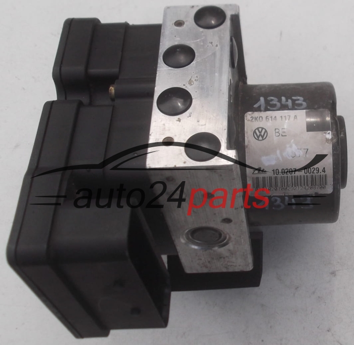 POMPE HYDRAULIQUE ET CALCULATEUR dABS VOLKSWAGEN CADDY 2K0 614 117 A, 2K0614117A, ATE 10.0207-0029.4, 10020700294, 2K0 907 379 A, 2K0907379A, ATE 10.0970-0317.3, 10097003173 