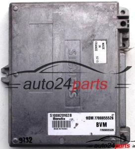 MOTORSTEUERGERÄT ECU STEUERGERAT RENAULT ESPACE 2.0, SIEMENS S100820102 B, S100820102B, HOM7700855526, 7700855526 