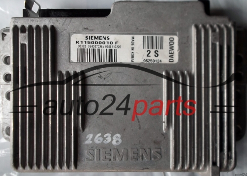 ECU CENTRALITA DE MOTOR DEAWOO CHEVROLET MATIZ 0.8 K115000010 F 96259124 2S 