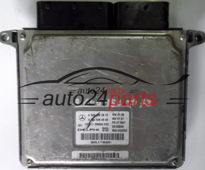 MOTORSTEUERGERÄT ECU STEUERGERÄT MERCEDES E220 CDI E-KLASA W211 A6461502972, 6461502972, A0044464940