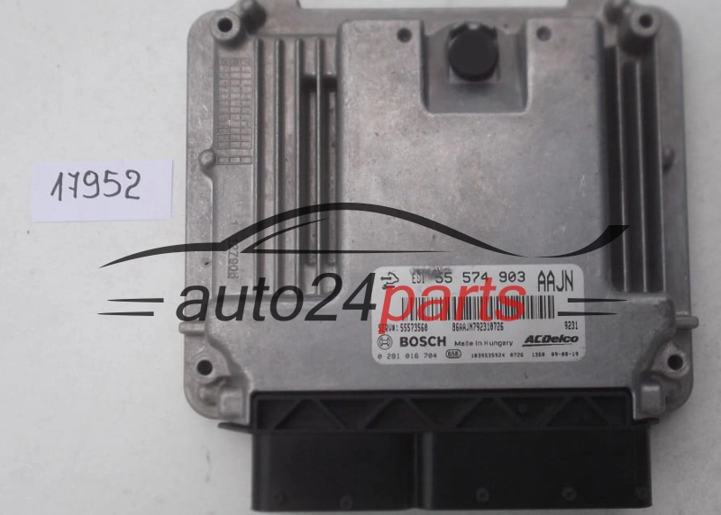 KOMPUTER STEROWNIK SILNIKA OPEL INIGNIA A20DTJ BOSCH 0 281 016 704, 0281016704, ACDelco 55 574 903, 55574903, AAJN, 55573560