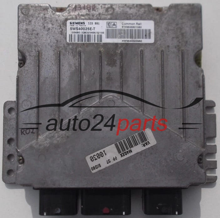 KOMPUTER STEROWNIK SILNIKA PEUGEOT CITROEN SIEMENS SID 801 5WS40025E-T