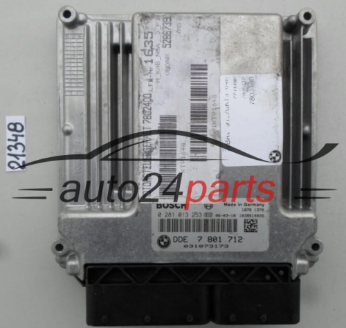 KOMPUTER STEROWNIK SILNIKA BMW E60 E61 3.0 D BOSCH 0 281 013 253, 0281013253, DDE 7 801 712, DDE7801712, 7801712