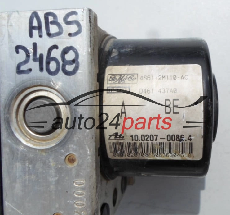 ABS POMPA I STEROWNIK FORD FIESTA FUSION FoMoCo 4S61-2M110-AC, 4S612M110AC, ATE 10.0207-0086.4, 10020700864, 10.0970-0121.3, 10097001213
