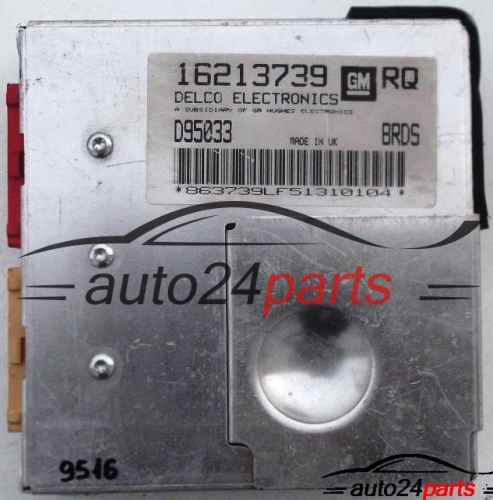 MOTORSTEUERGERÄT ECU STEUERGERAT OPEL TIGRA 1.4, 16213739RQ, 16213739 RQ 