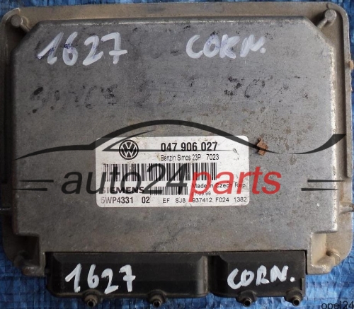 MOTORSTEUERGERÄT ECU STEUERGERÄT VW VOLKSWAGEN LUPO 1.0 047906027, 047 906 027, SIEMENS 5WP4331 02, BENZIN SIMOS 23P 7023 