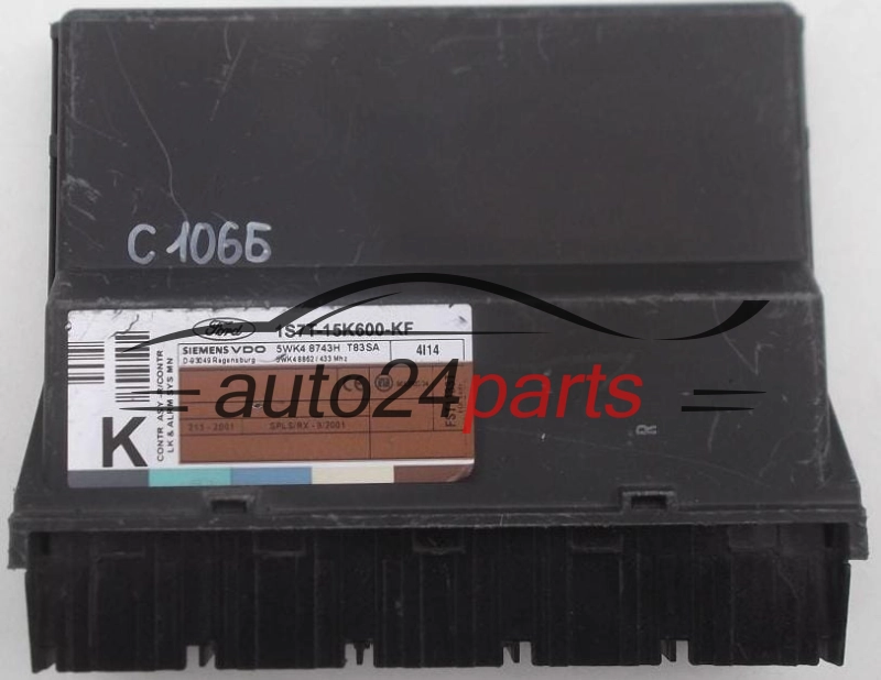 CENTRALKA MODUL STEROWNIK KOMFORTU FORD FOCUS SIEMENS 5WK4 8743H
