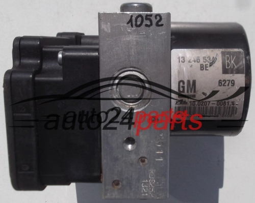 ABS HYDRAULIK-AGGREGAT MIT STEUERGERAET OPEL ASTRA H ZAFIRA B GM 13 246 534 BK, 13246534BK, 13246534, ATE 10.0207-0081.4, 10020700814, 10.0970-0515.3, 10097005153, 00.0405-081E.2, 000405081E2