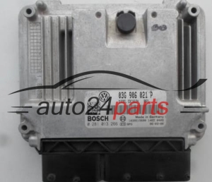 MOTORSTEUERGERÄT ECU STEUERGERÄT VW VOLKSWAGEN TOURAN 1.9 TDI 03G906021P, 03G 906 021 P, BOSCH 0 281 013 266, 0281013266, DIESEL EDC16U34 9021, 1039S15600
