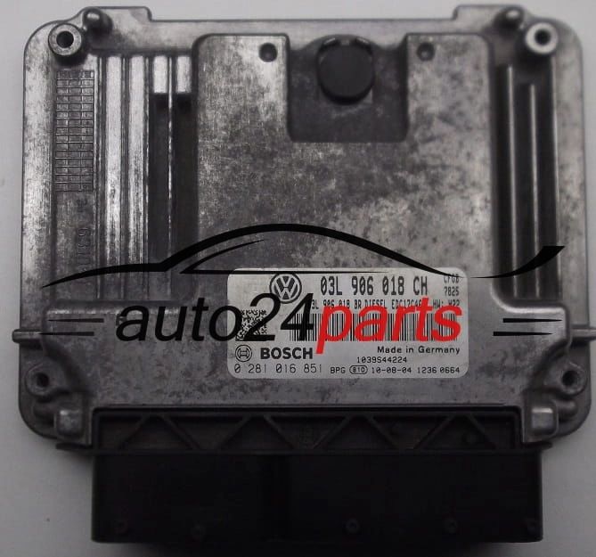 ECU CENTRALITA DE MOTOR SKODA SUPERB BOSCH 0281016851, 03L906018CH 