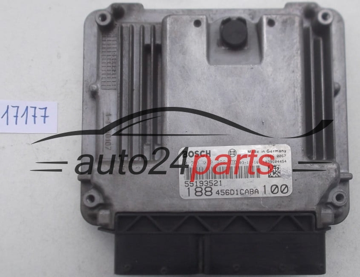 CALCULATEUR MOTEUR FIAT ALFA ROMEO 1.9 JTD BOSCH 0 281 010 998, 0281010998, 55193521, 188 456D1CABA 100, 188456D1CABA100, 1039S04454