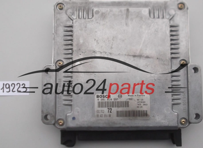 KOMPUTER STEROWNIK SILNIKA PEUGEOT 406 2.2 HDI BOSCH 0 281 010 597, 0281010597, 96 423 014 80, 9642301480